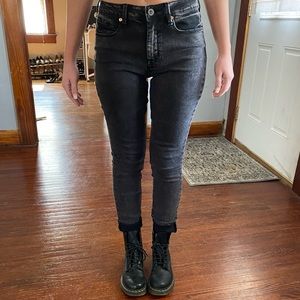Bullhead High Rise Skinniest Acid Wash Jeans